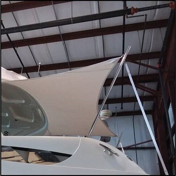 SUNBRELLA Outdoor PURPLE Acrylic Shade Cloth Roll Awning 10' x 12' Fabric Sail - Picture 8 of 12